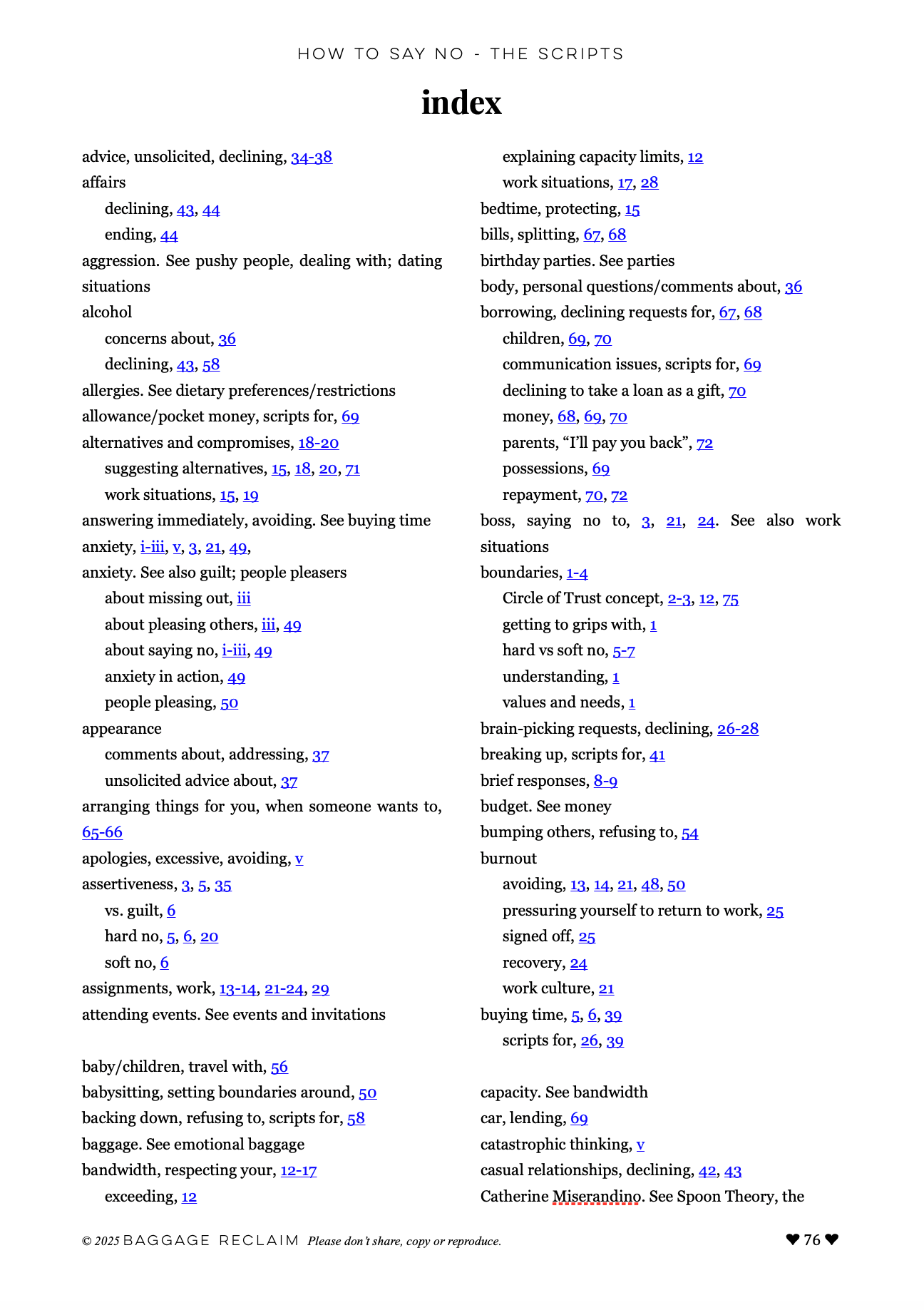 How to Say No: The Scripts ebook + class