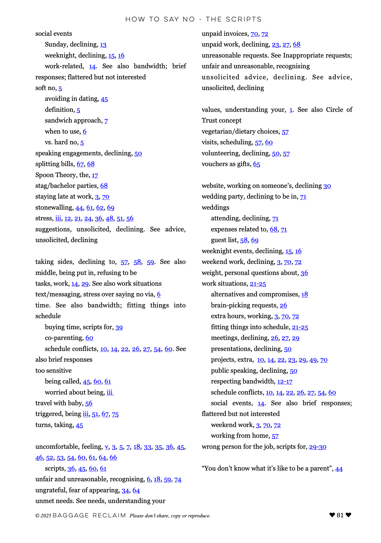 How to Say No: The Scripts ebook + class