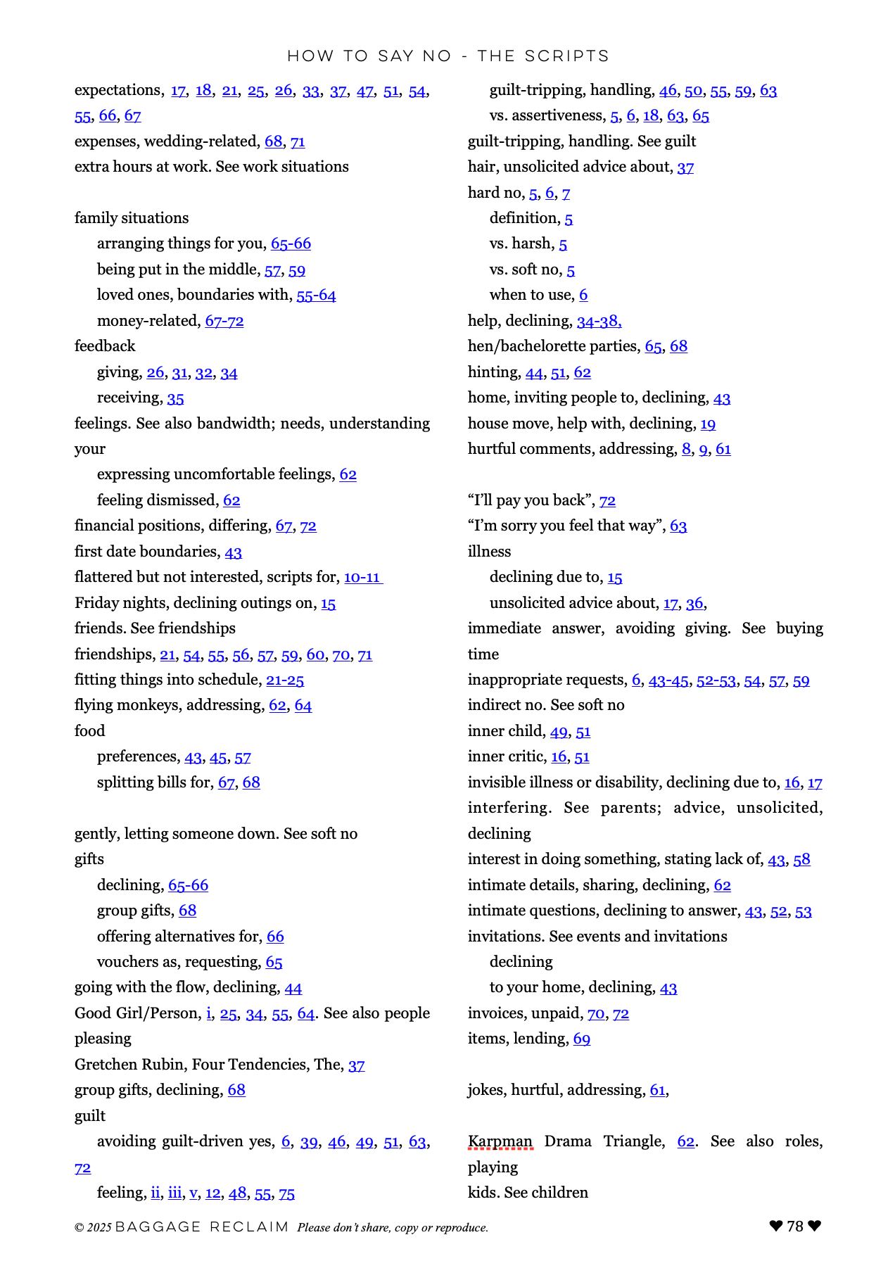 How to Say No: The Scripts ebook + class